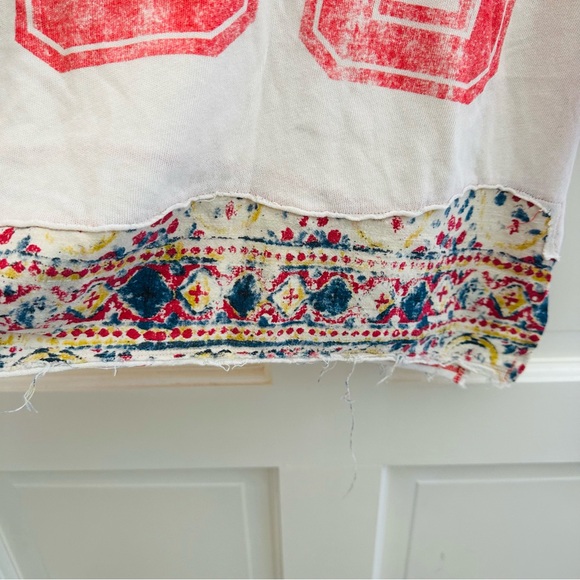 FREE PEOPLE small Nicky #33 T Shirt Sports Event we the free - Picture 7 of 10